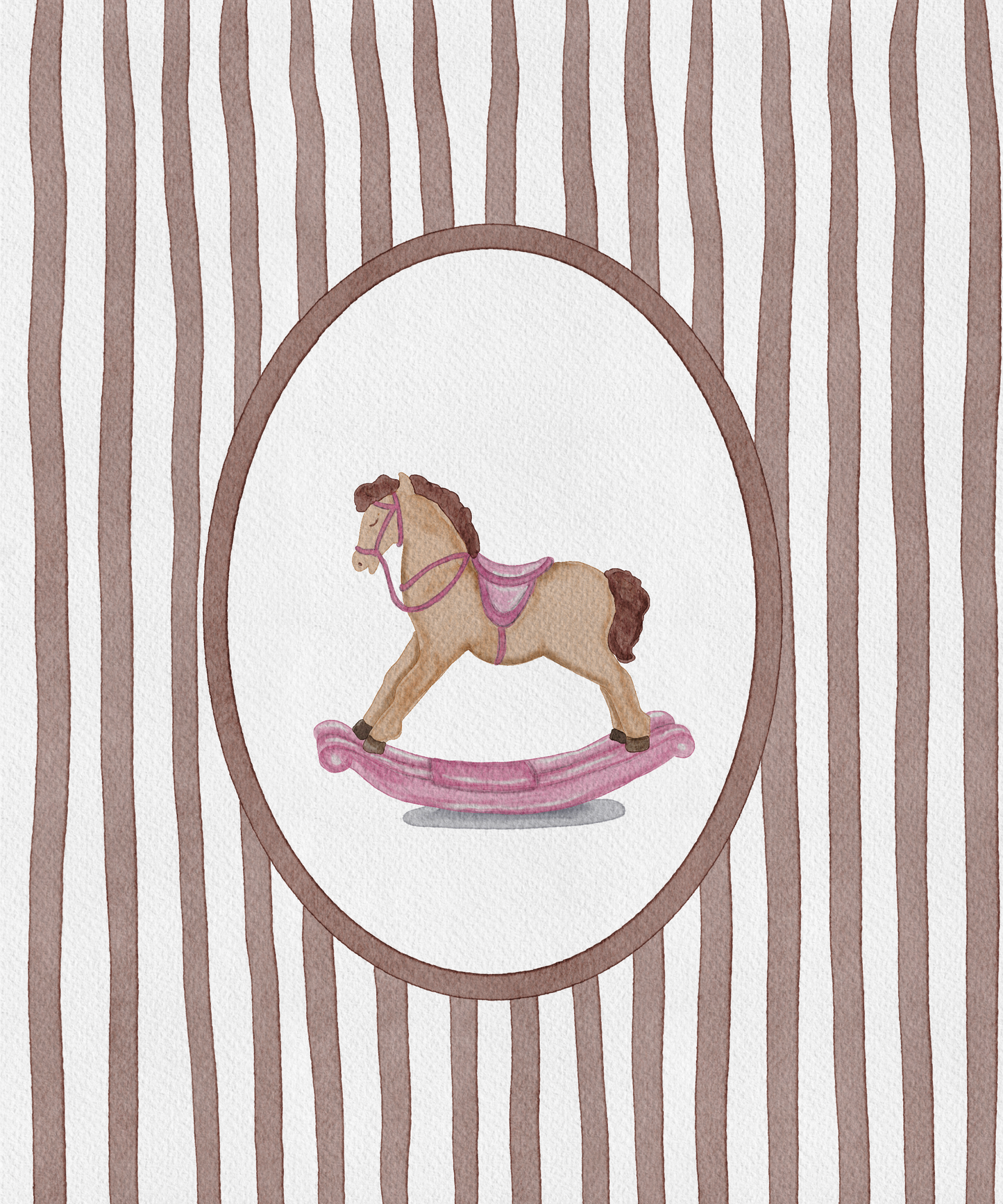 Rocking Horse Print - Pink
