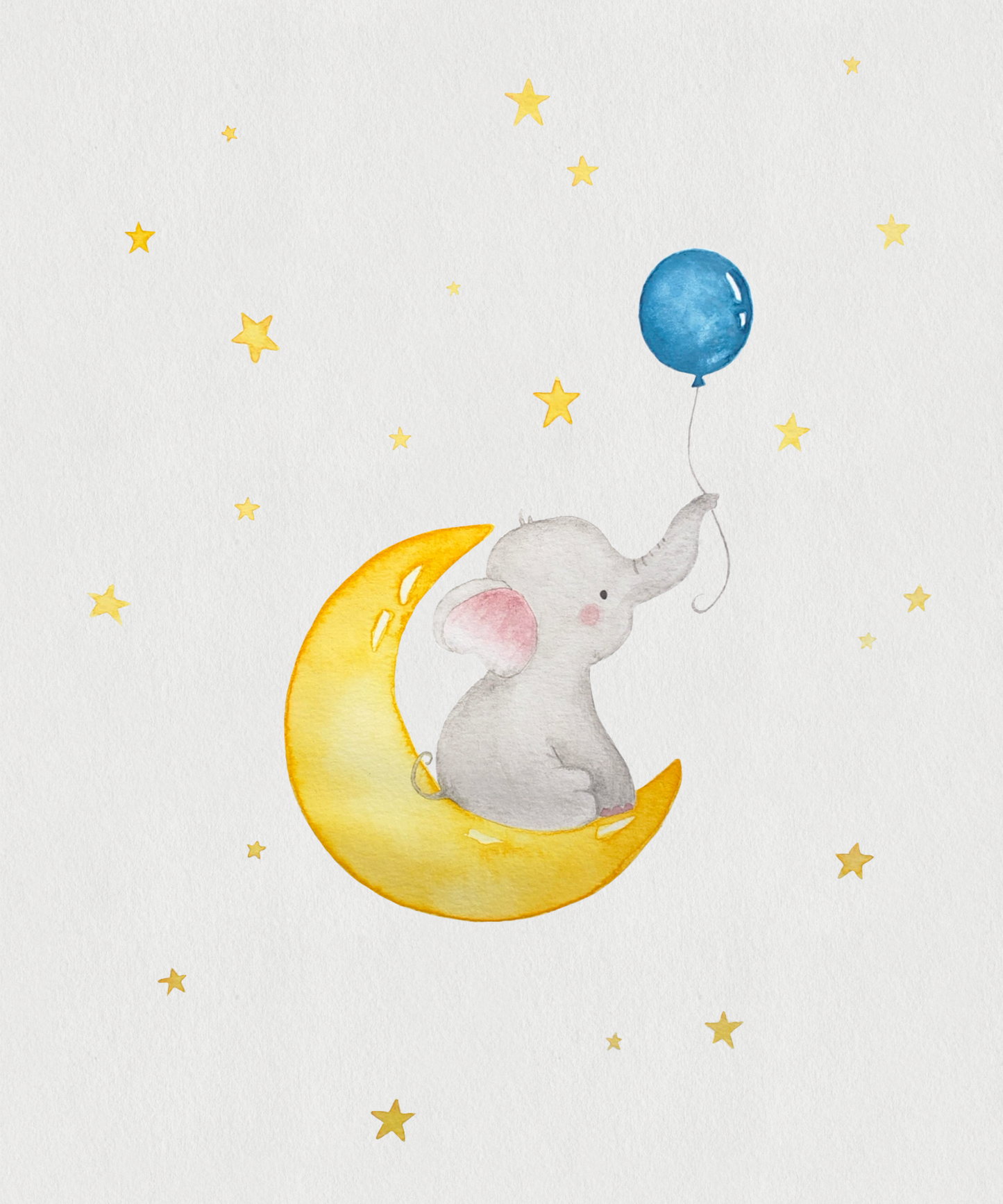 Elephant Moon Print