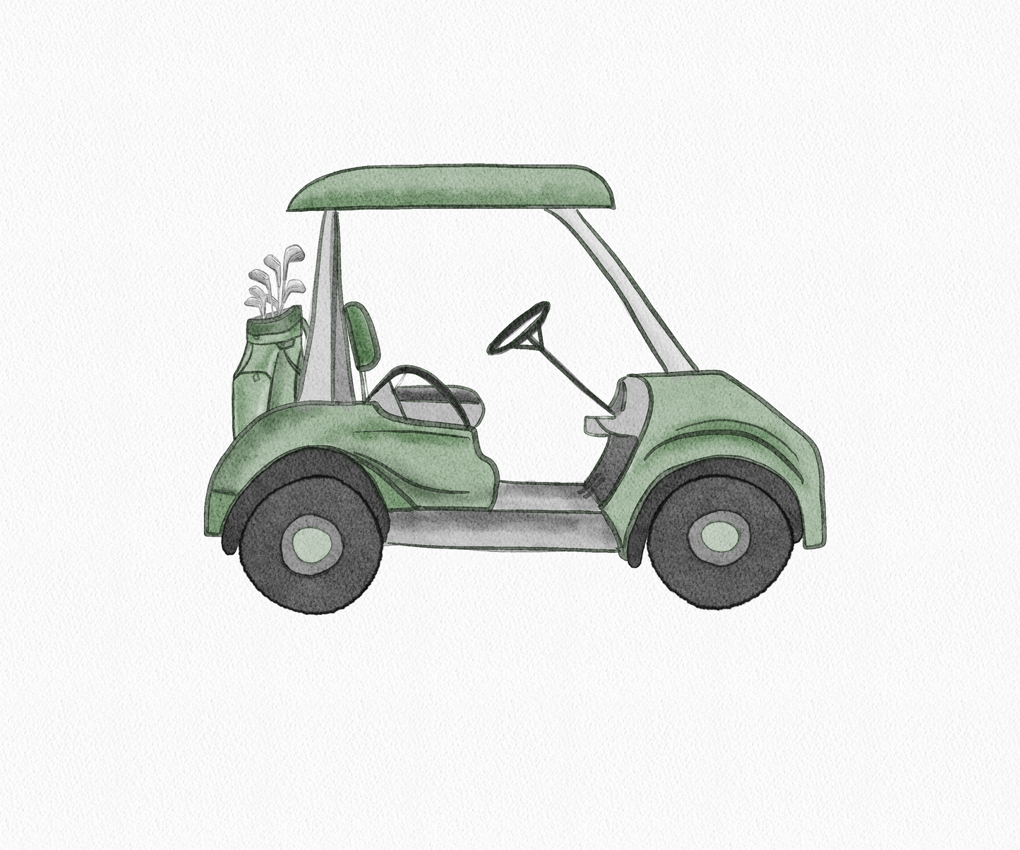 Golf Cart Print