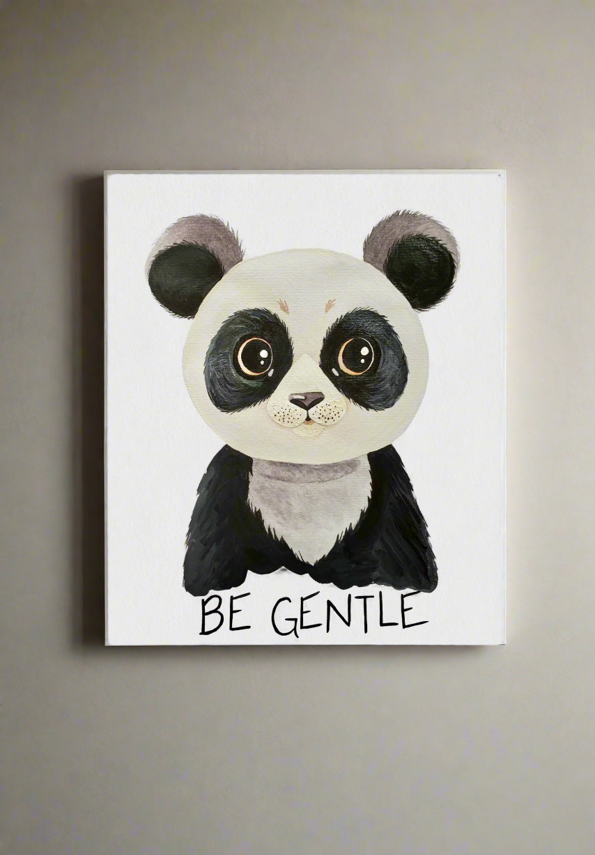 Be Gentle Panda Print