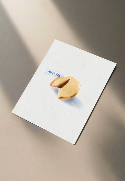 Fortune cookie thank you card