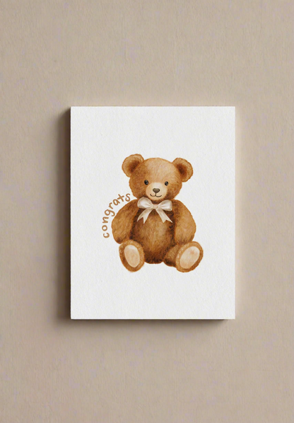 Teddy bear card