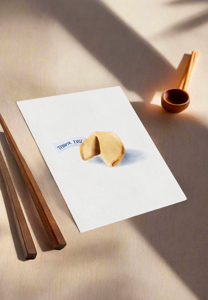 Fortune cookie thank you card