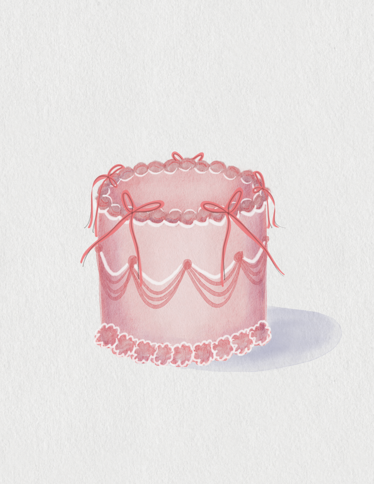 Vintage cake card